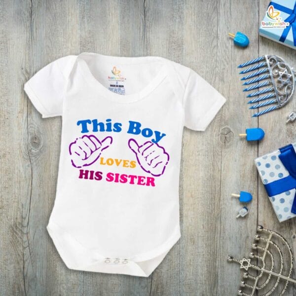 Babywish Rakshabandhan Romper Brother Sister Matching dress Rakshabandhan gift for Rakhi