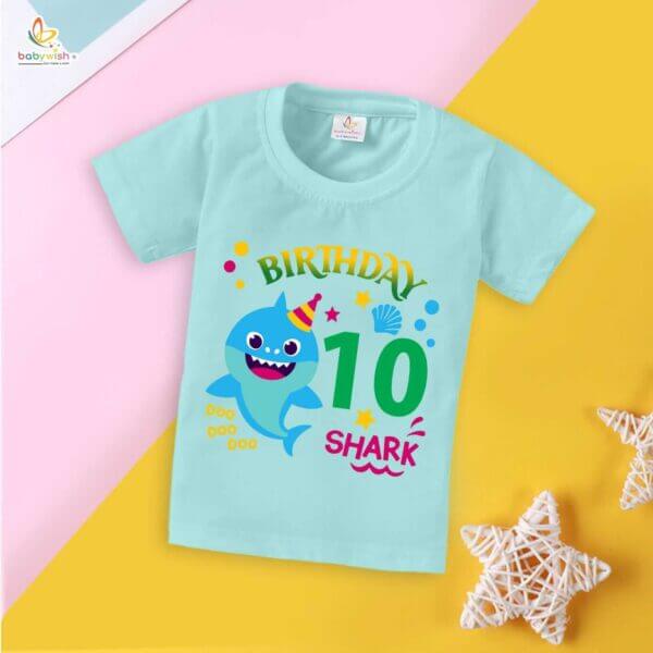 Ten Year Birthday Unisex T-Shirt Half Sleeve Round Neck Topwear tee for kids - Image 2