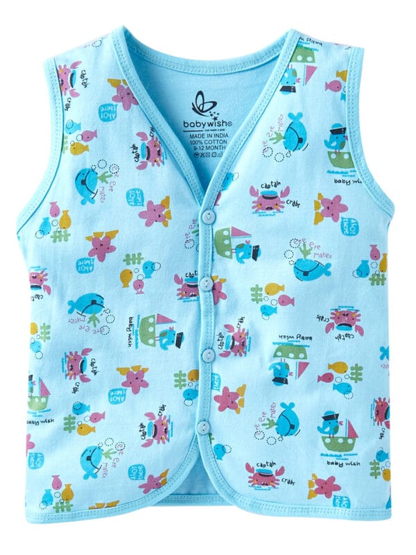 Newborn Baby Jhabla Soft Cotton Sleeveless Vest | Babywish - Image 5
