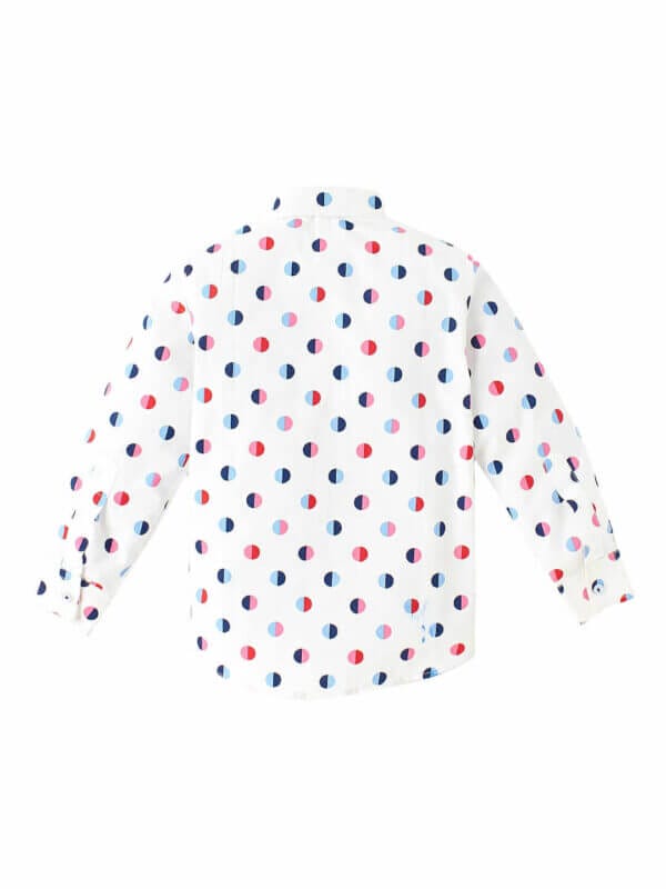 Kids Full Sleeve Shirt for Boy’s and Girl’s Polka Dot Printed Theme Toddler Shirt Summer and Winter Top wear Kids Clothes - Image 2