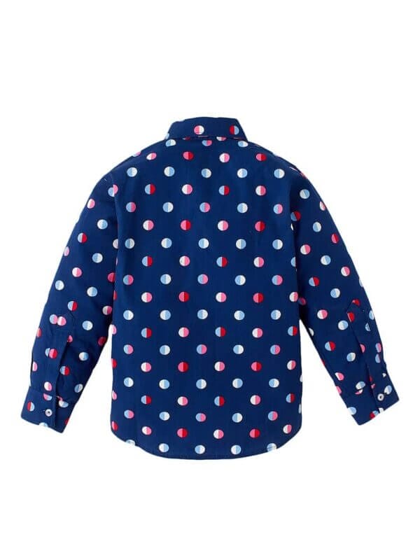 Kids Full Sleeve Shirt for Boy’s and Girl’s Polka Dot Printed Theme Toddler Shirt Summer and Winter Top wear Kids Clothes - Image 2