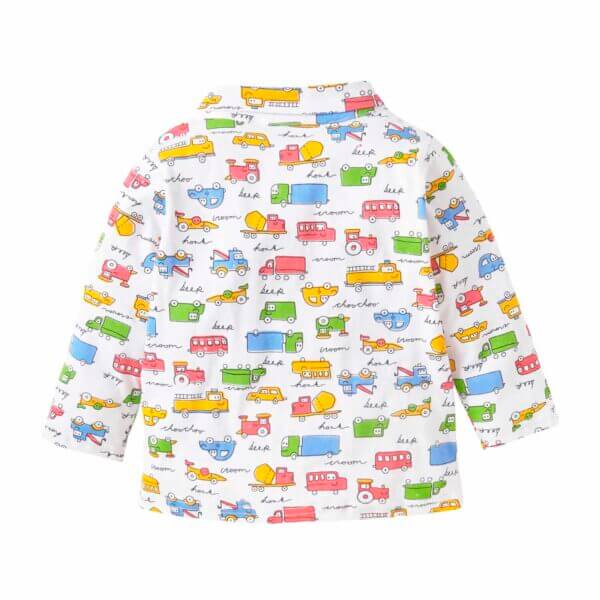 Kids Sleepsuit for Baby Boy’s and Girl’s Topwear and Pajamas Set Long Sleeve Sleepwear Baby Clothing Sets - Car Theme - Image 3
