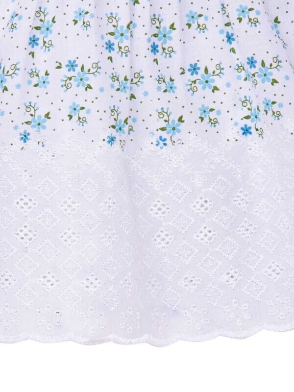 Babywish Baby Girl Cotton Frock Newborn Girl Knee Length Sleeveless Dress Lily Floral Theme Printed - Image 10