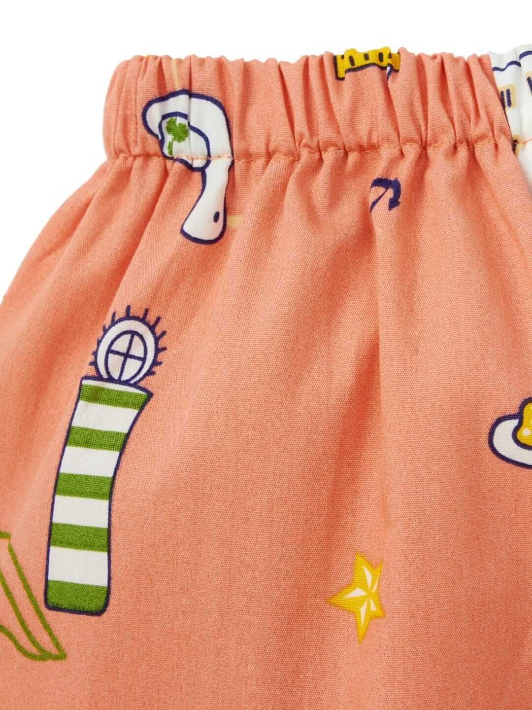 Kids Sleepsuit for Baby Boys and Girls Long Sleeve Topwear and Pajamas Set Baby Clothing Sleepwear Set Peach Swan Print for Newborns and Toddlers - Image 6