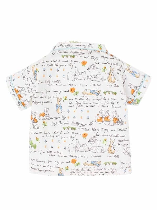 Kids Sleepsuit for Baby Boy’s and Girl’s Topwear and Pajamas Set Long Sleeve Sleepwear Baby Clothing Sets - Blue Rabbit Quotes - Image 3