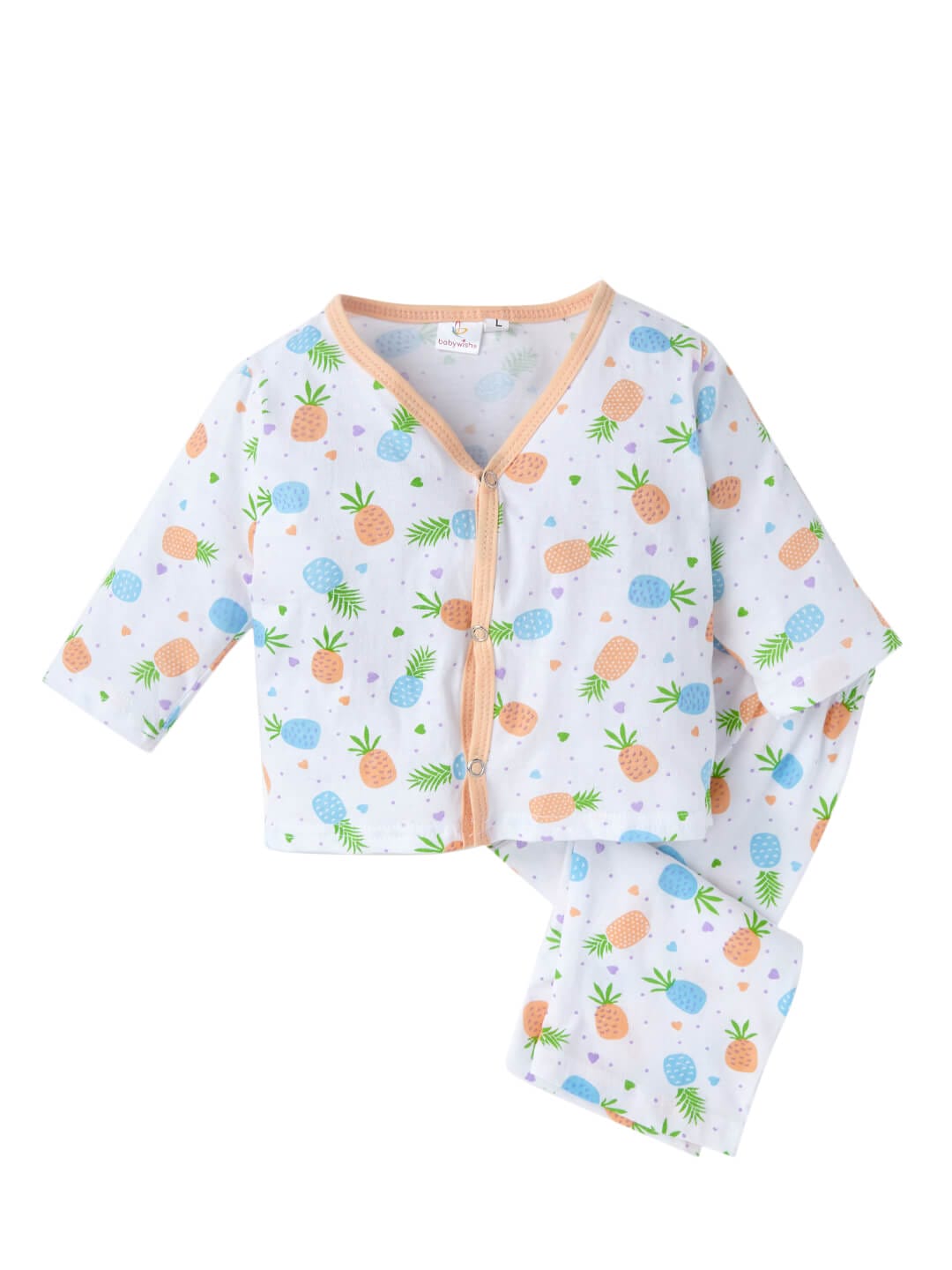 Soft Cotton Baby Jhabla Set for 1-2 Year Olds with Colorful Prints – Babywish