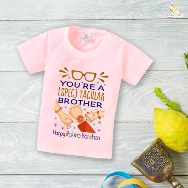 Babywish Rakshabandhan T-Shirt Brother Sister Matching dress Rakshabandhan gift for Rakhi Tee - Image 2