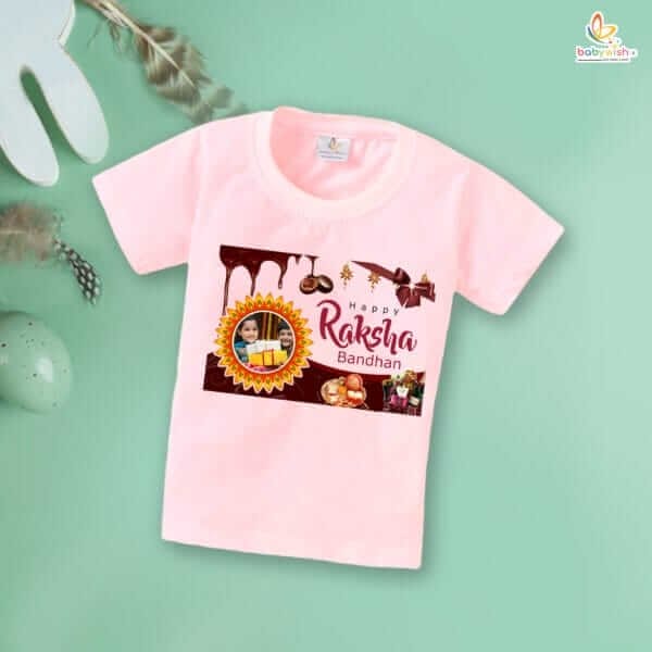 Babywish Rakshabandhan T-Shirt Brother Sister Matching dress Rakshabandhan gift for Rakhi Tee - Image 3
