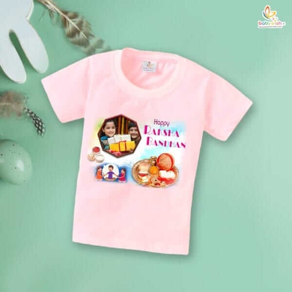 Babywish Rakshabandhan T-Shirt Brother Sister Matching dress Rakshabandhan gift for Rakhi Tee - Image 4