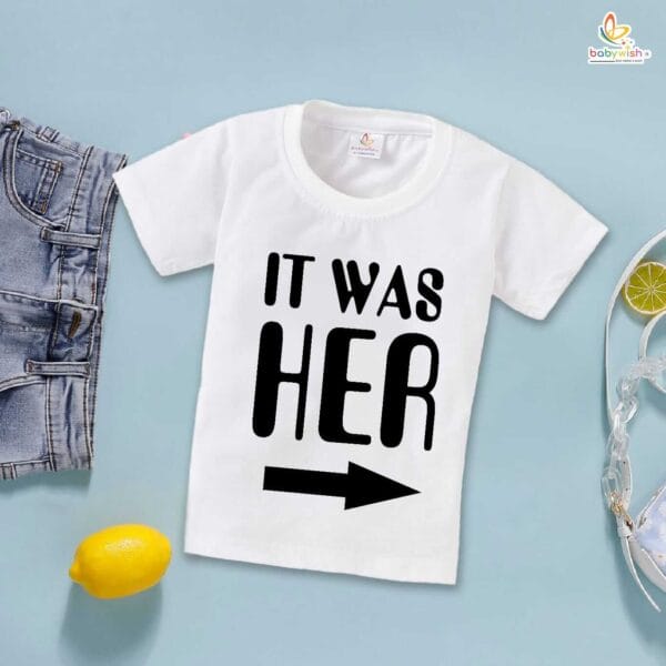 Rakshabandhan Special Combo White T-Shirts Sets for Brother and Sister Combo Pack of 2 - Image 3