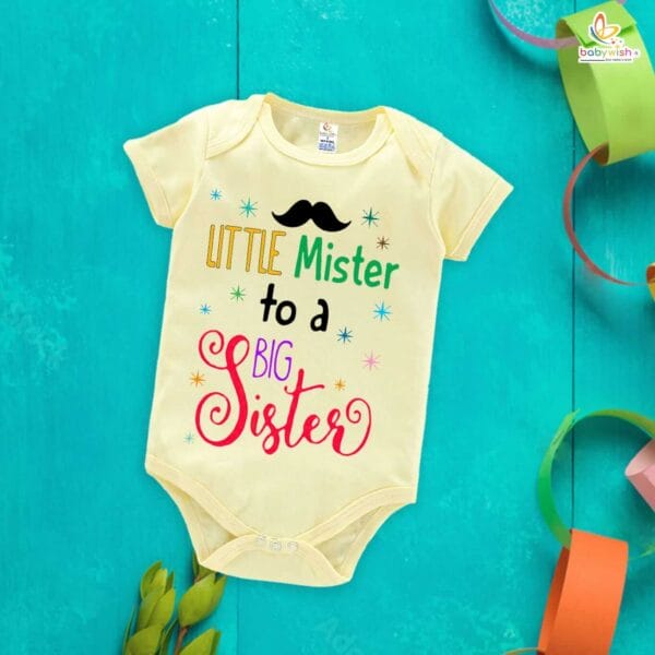 Babywish Rakshabandhan Romper Brother Sister Matching dress Rakshabandhan gift for Rakhi - Image 3