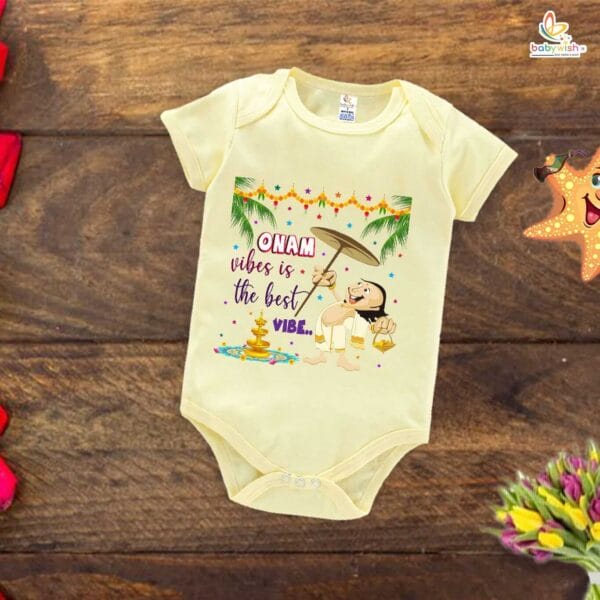 Babywish Onam Romper Brother Sister Matching dress for ONAM - Image 3