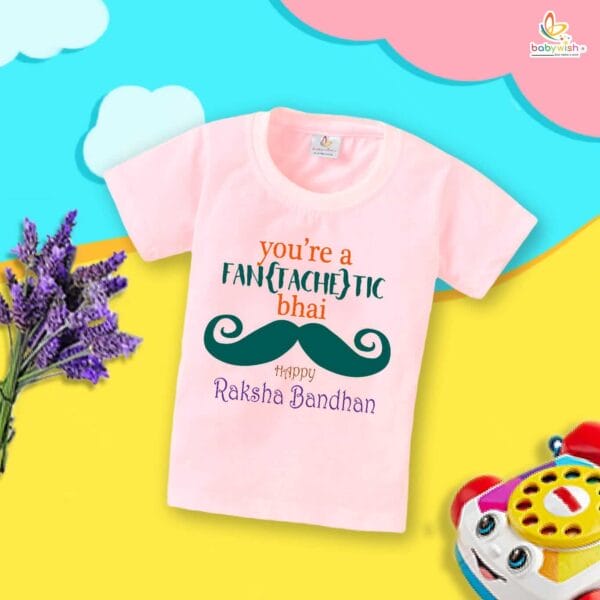 Babywish Rakshabandhan T-Shirt Brother Sister Matching dress Rakshabandhan gift for Rakhi Tee - Image 2