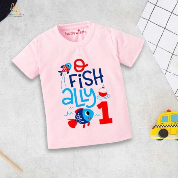 One Year Birthday Unisex T-Shirt Half Sleeve Round Neck Topwear tee for kids - Image 4