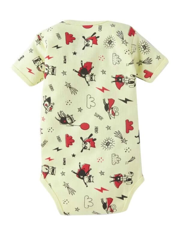 Baby Boy's and Baby Girl’s Bodysuits Cotton Half Sleeve Rompers Gift for Infants - Set of 3 - Image 3