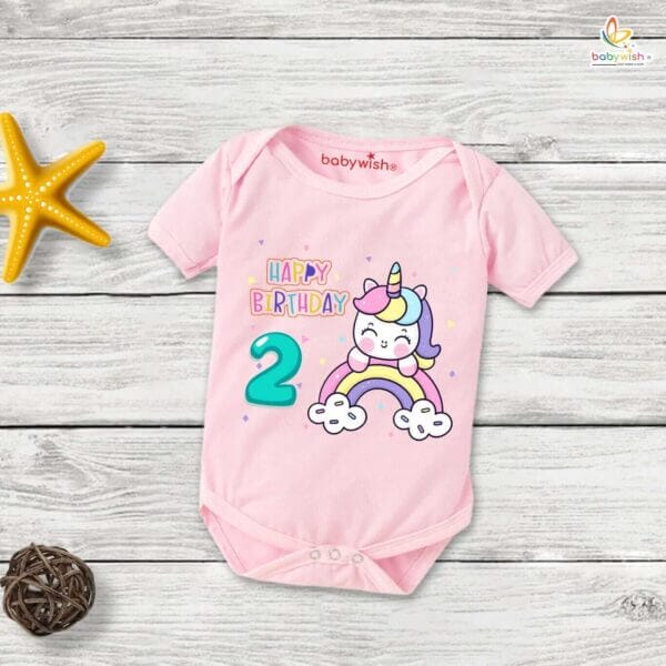 Two month unisex baby romper half sleeve round neck onesie - Image 3