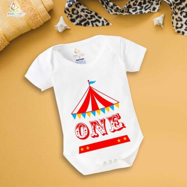 One month unisex baby romper half sleeve round neck onesie - Image 2
