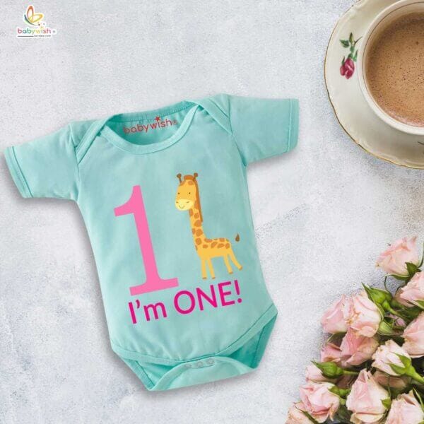 One month unisex baby romper half sleeve round neck onesie - Image 2