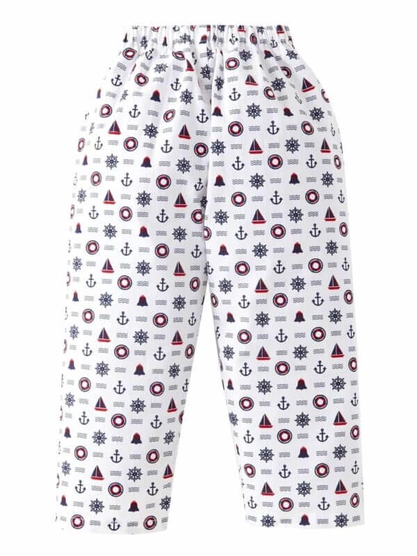 Kids Sleepsuit for Baby Boy’s and Girl’s Topwear and Pajamas Set Long Sleeve Sleepwear Baby Clothing Sets - White Wheel Print - Image 5