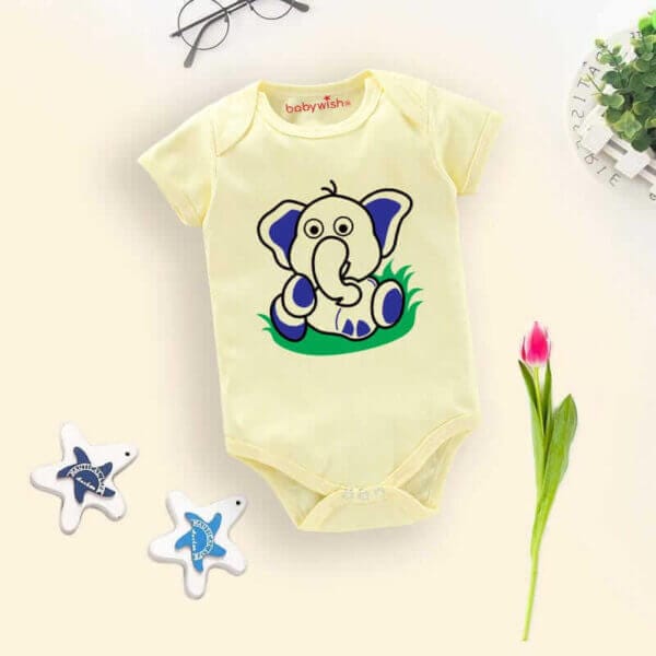 Baby Bodysuits Newborn Romper Set Cotton Unisex Half Sleeve Onesies - Image 4