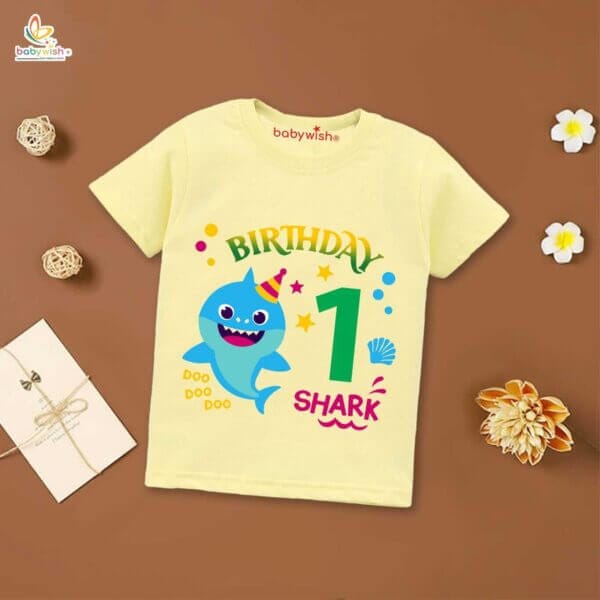 One Year Birthday Unisex T-Shirt Half Sleeve Round Neck Topwear tee for kids - Image 4