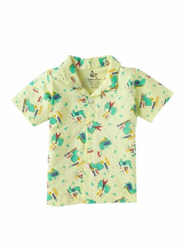 Kids Sleepsuit for Baby Boy’s and Girl’s Topwear and Pajamas Set Long Sleeve Sleepwear Baby Clothing Sets - Dino Theme - Image 2
