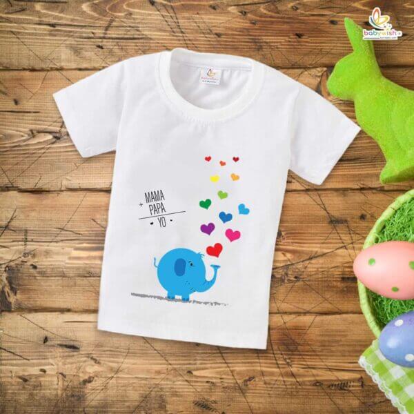 Happy Fathers Day T-Shirt for Kids – Unisex Half Sleeve Top for Boys & Girls | Cute Father’s Day Outfit Gift Idea from Kids | Babywish - Image 2