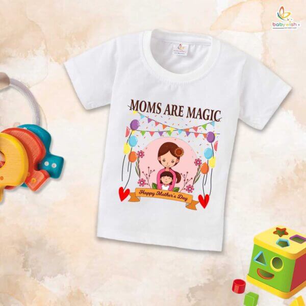 Mother's Day Special T-Shirt for Boy’s and Girl’s Half Sleeve Topwear for Unisex Kids - Image 2