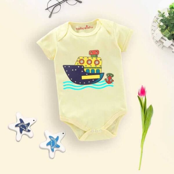 Baby Bodysuits Newborn Romper Set Cotton Unisex Half Sleeve Onesies - Image 4