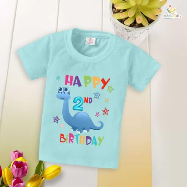 Two Year Birthday Unisex T-Shirt Half Sleeve Round Neck Topwear tee for kids - Image 3