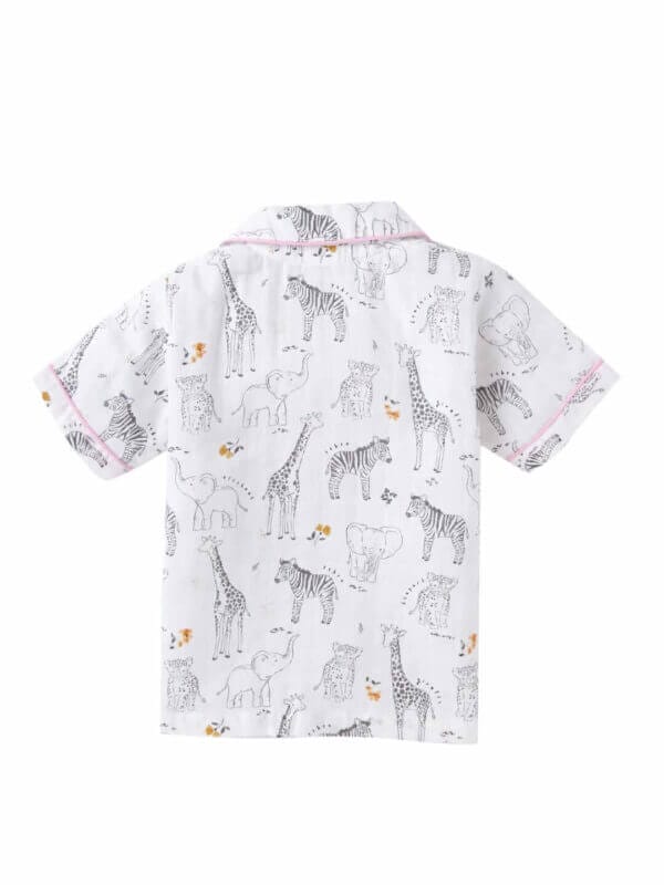 Kids Sleepsuit for Baby Boy’s and Girl’s Topwear and Pajamas Set Long Sleeve Sleepwear Baby Clothing Sets - Color Zoo Theme - Image 3