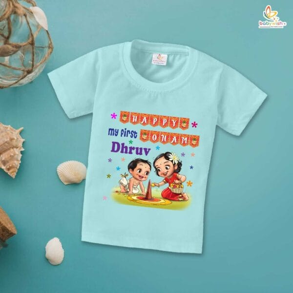 Babywish Onam Festivals Boys and Girls T-Shirt  Onam T-Shirts Half Sleeve - Image 4