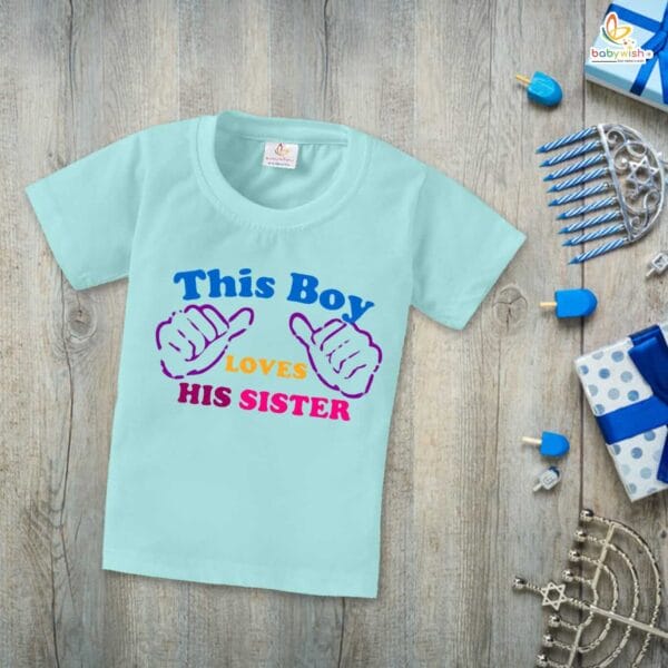 Babywish Rakshabandhan T-Shirt Brother Sister Matching dress Rakshabandhan gift for Rakhi Tee - Image 3