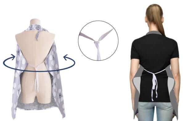 Nursing covers for Mother Breathable feeding cover for Breastfeeding 360° Coverage Protection Cover - White Butterfly Garden - Image 7