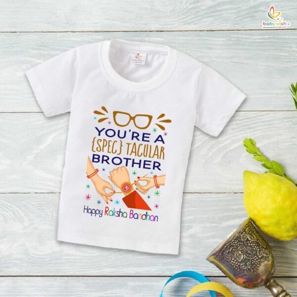 Babywish Rakshabandhan T-Shirt Brother Sister Matching dress Rakshabandhan gift for Rakhi Tee - Image 4