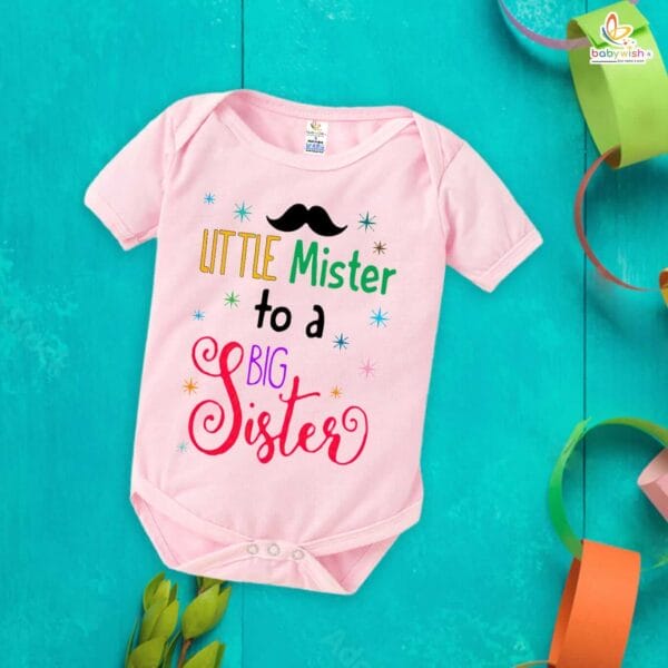 Babywish Rakshabandhan Romper Brother Sister Matching dress Rakshabandhan gift for Rakhi - Image 4