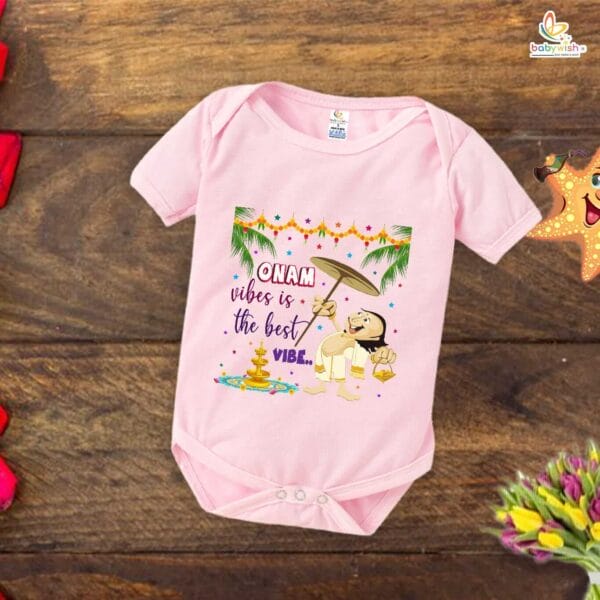 Babywish Onam Romper Brother Sister Matching dress for ONAM - Image 4