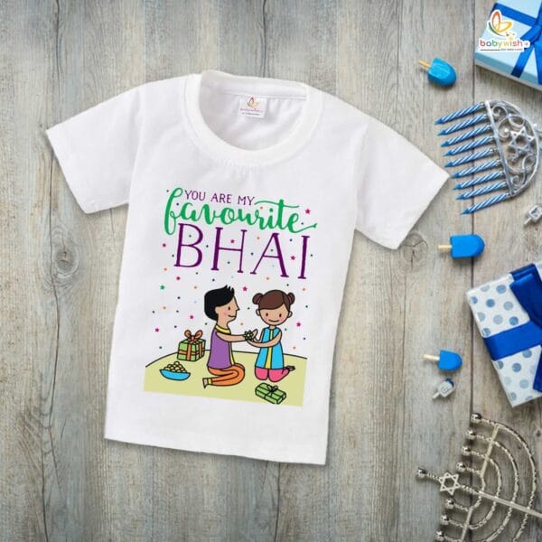 Babywish Rakshabandhan T-Shirt Brother Sister Matching dress Rakshabandhan gift for Rakhi Tee - Image 2
