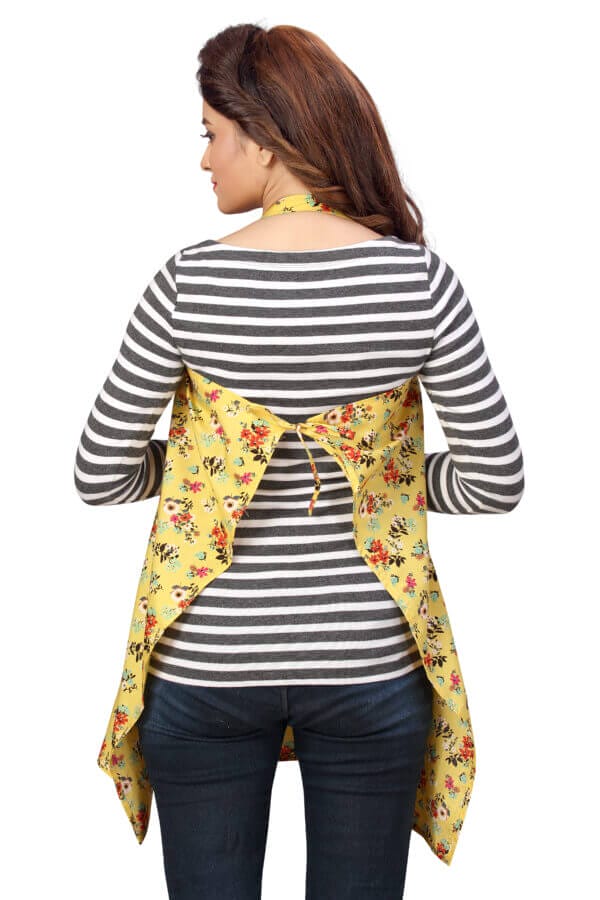 Nursing covers for Mother Breathable feeding cover for Breastfeeding 360° Coverage Protection Cover - Yellow Floral Theme - Image 4